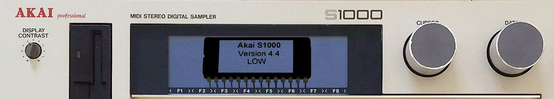 AKAI S1000 - La chronologie du système d'exploitation